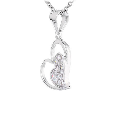 pendentif femme argent zirconium 8300448 pic2