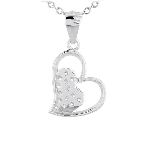 pendentif femme argent zirconium 8300448 pic3