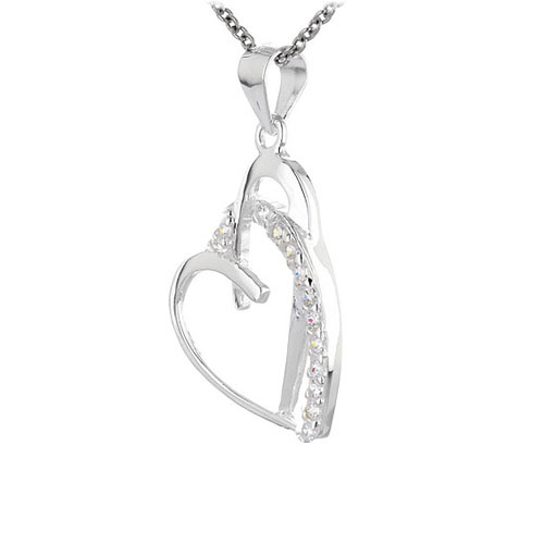 pendentif femme argent zirconium 8300454 pic2