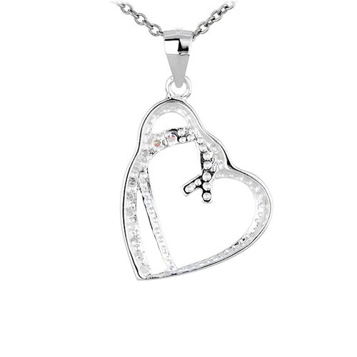 pendentif femme argent zirconium 8300454 pic3