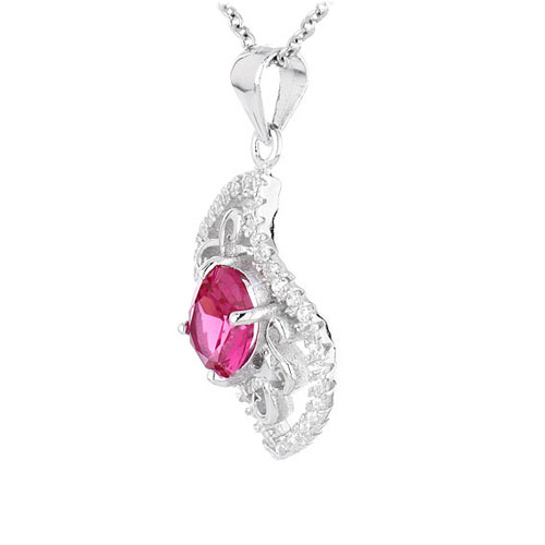 pendentif femme argent zirconium 8300457 pic2