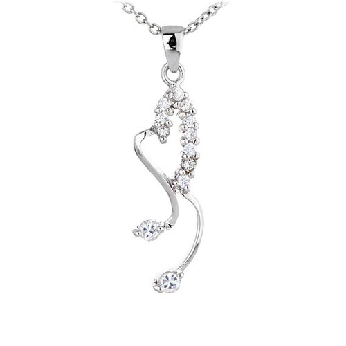 pendentif femme argent zirconium 8300459