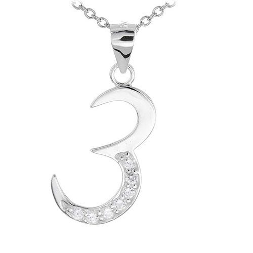 pendentif femme argent zirconium 8300469