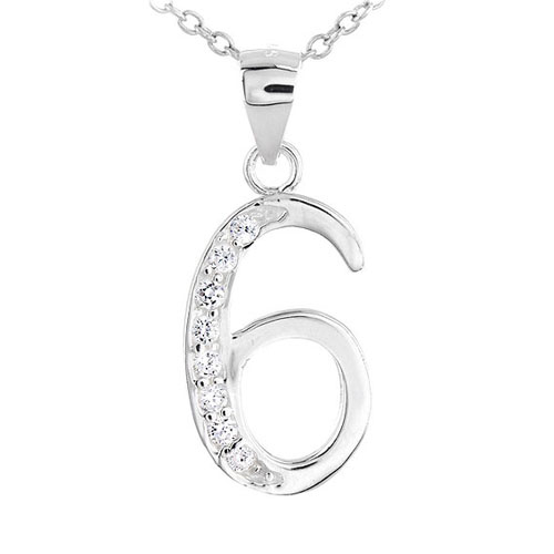 pendentif femme argent zirconium 8300472