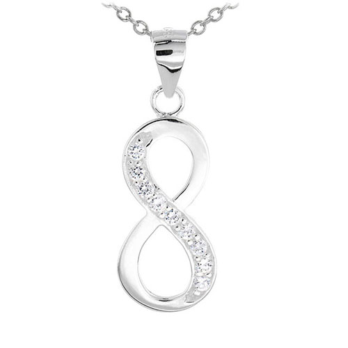 pendentif femme argent zirconium 8300474