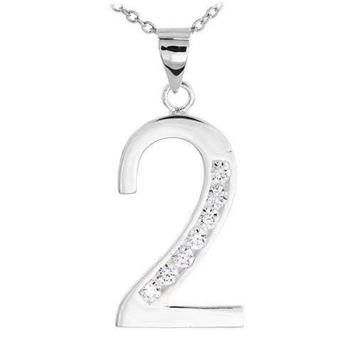 pendentif femme argent zirconium 8300478