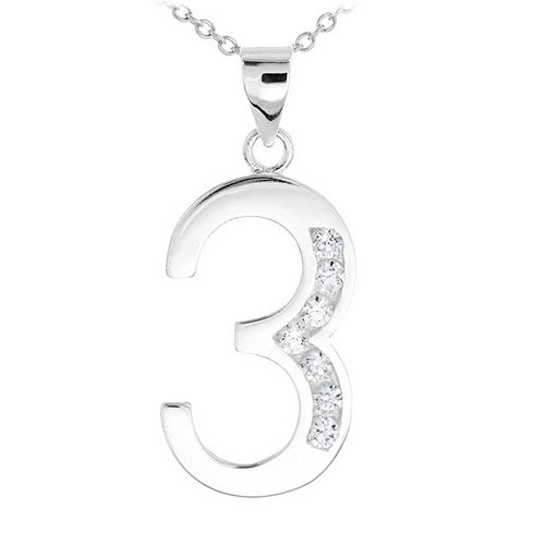 pendentif femme argent zirconium 8300479