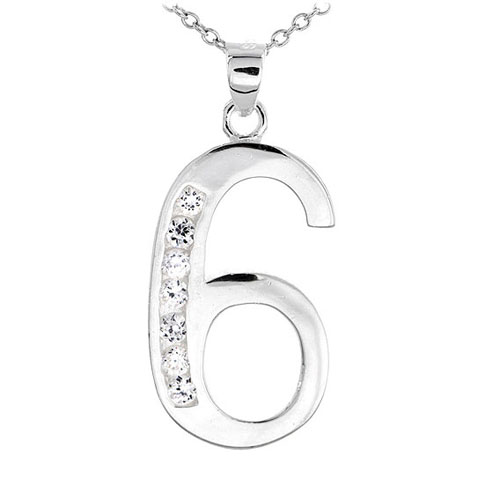 pendentif femme argent zirconium 8300482