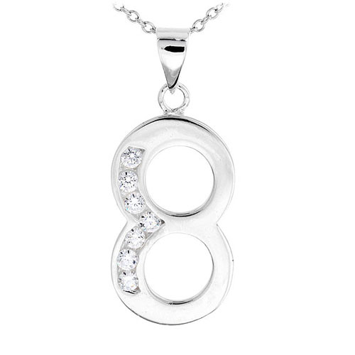 pendentif femme argent zirconium 8300484