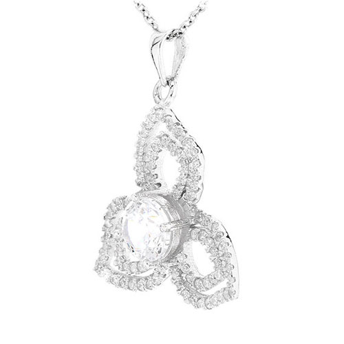 pendentif femme argent zirconium 8300486 pic2