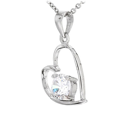 pendentif femme argent zirconium 8300487 pic2