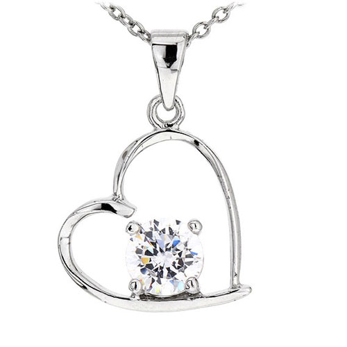 pendentif femme argent zirconium 8300487