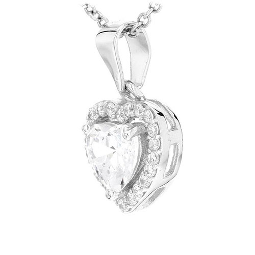 pendentif femme argent zirconium 8300490 pic2