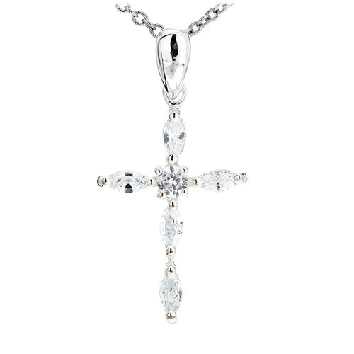 pendentif femme argent zirconium 8300492