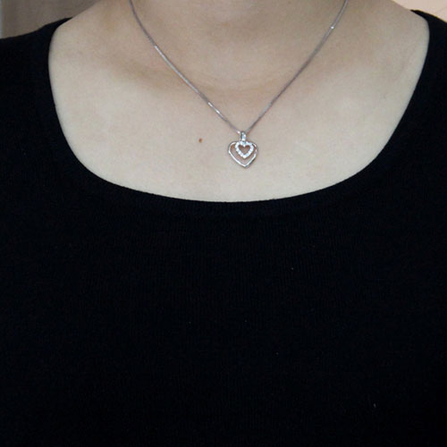 pendentif femme argent zirconium 8300493 pic4