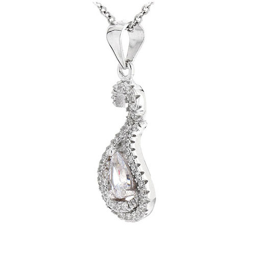 pendentif femme argent zirconium 8300495 pic2