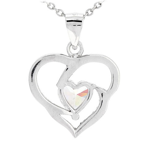 pendentif femme argent zirconium 8300509 pic3