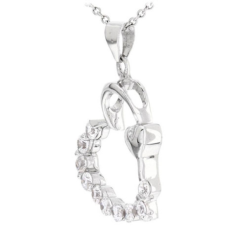 pendentif femme argent zirconium 8300515 pic2