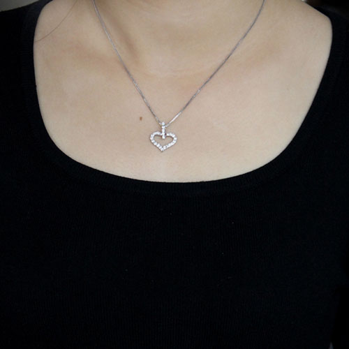pendentif femme argent zirconium 8300522 pic4