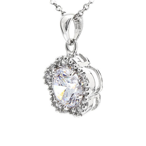 pendentif femme argent zirconium 8300523 pic2