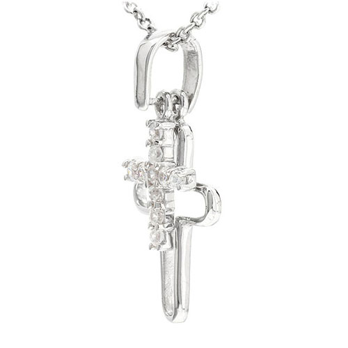 pendentif femme argent zirconium 8300524 pic2