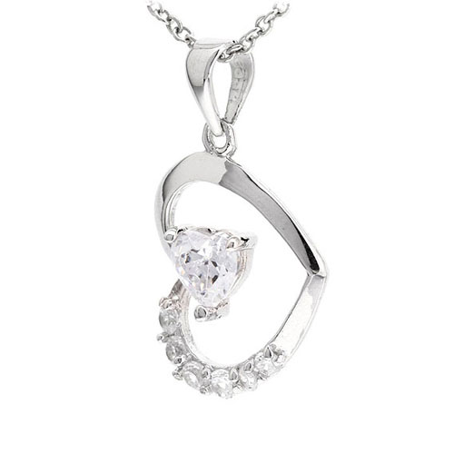 pendentif femme argent zirconium 8300525 pic2