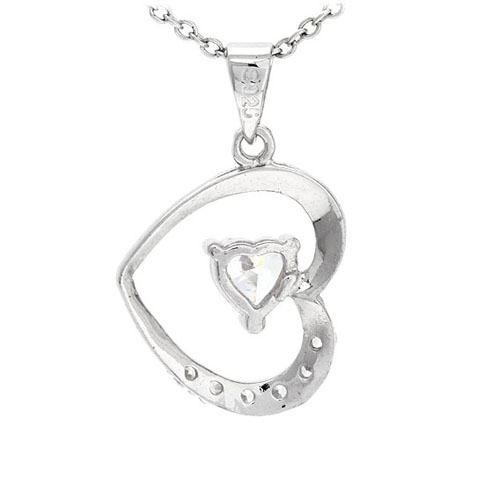 pendentif femme argent zirconium 8300525 pic3