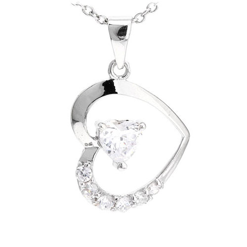 pendentif femme argent zirconium 8300525