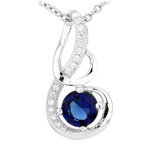 pendentif femme argent zirconium 8300540