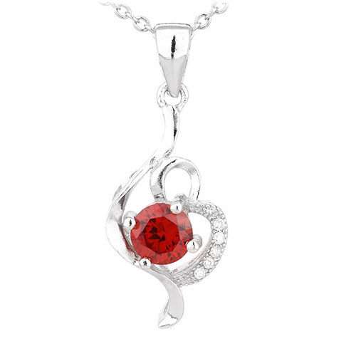 pendentif femme argent zirconium 8300544