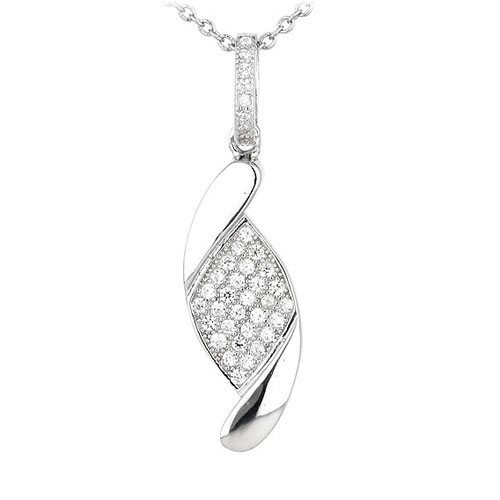 pendentif femme argent zirconium 8300548