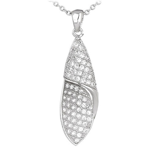 pendentif femme argent zirconium 8300549