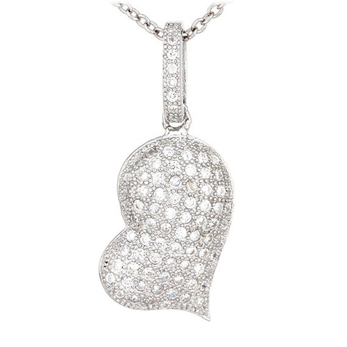 pendentif femme argent zirconium 8300550