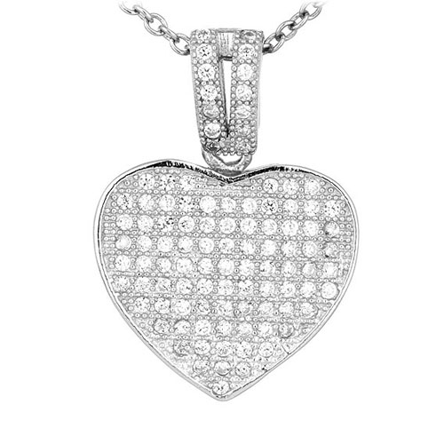 pendentif femme argent zirconium 8300552