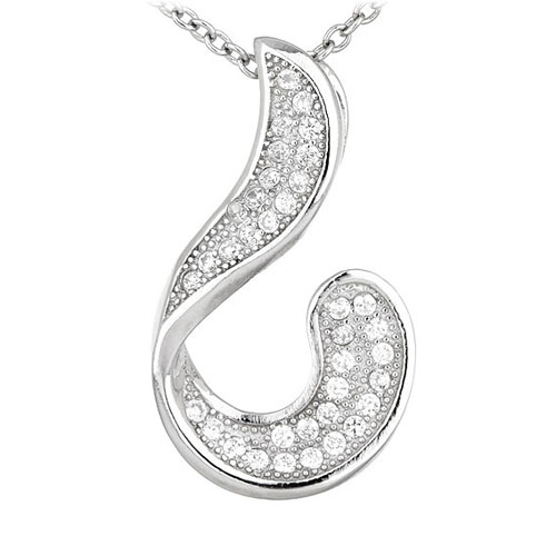 pendentif femme argent zirconium 8300553