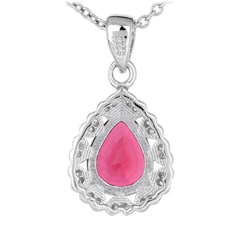 pendentif femme argent zirconium 8300556 pic3