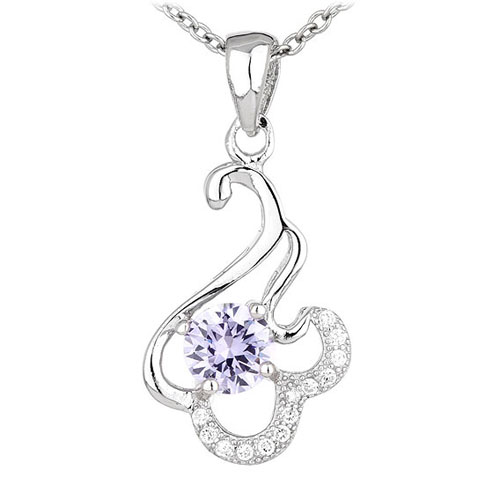 pendentif femme argent zirconium 8300560