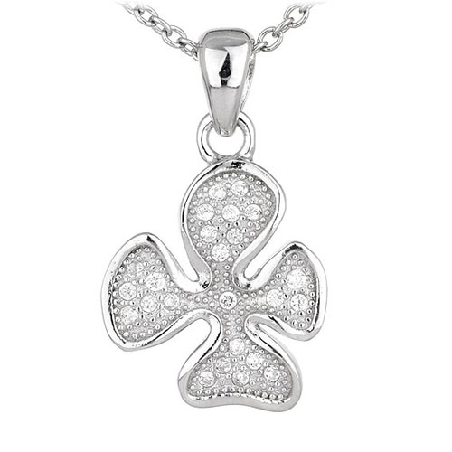 pendentif femme argent zirconium 8300563