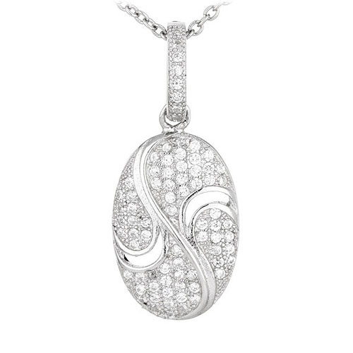 pendentif femme argent zirconium 8300570
