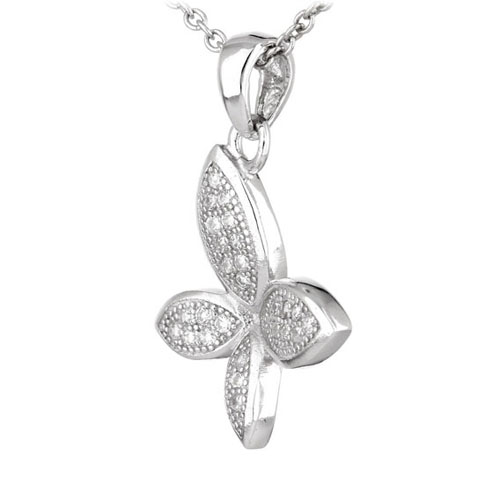 pendentif femme argent zirconium 8300571 pic2