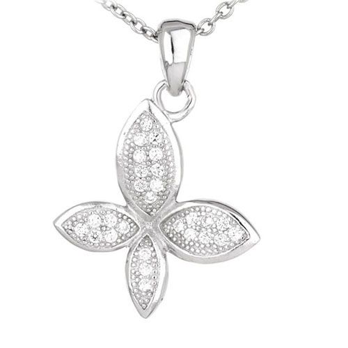 pendentif femme argent zirconium 8300571