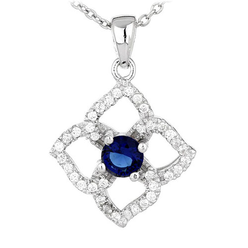 pendentif femme argent zirconium 8300576