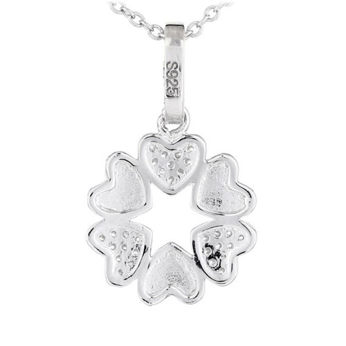 pendentif femme argent zirconium 8300578 pic3