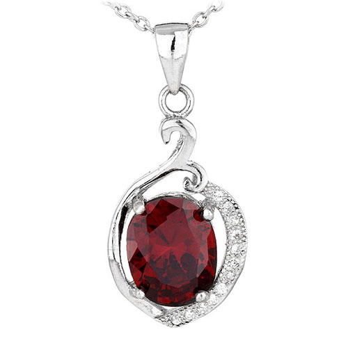 pendentif femme argent zirconium 8300580