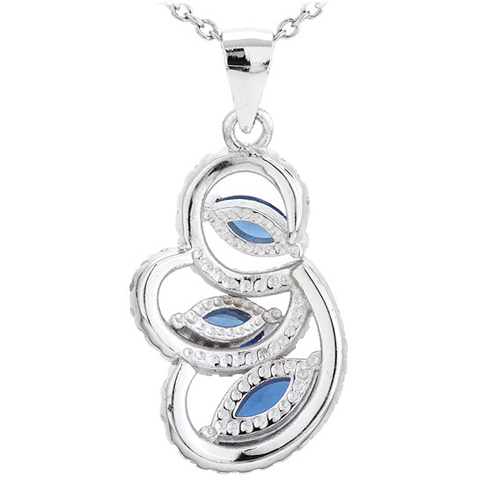 pendentif femme argent zirconium 8300594 pic3