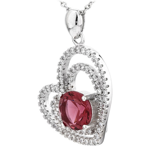 pendentif femme argent zirconium 8300595 pic2