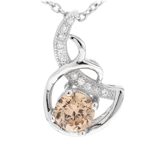 pendentif femme argent zirconium 8300606