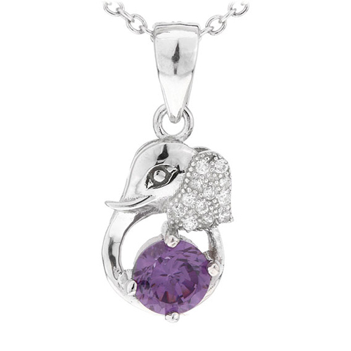 pendentif femme argent zirconium 8300612