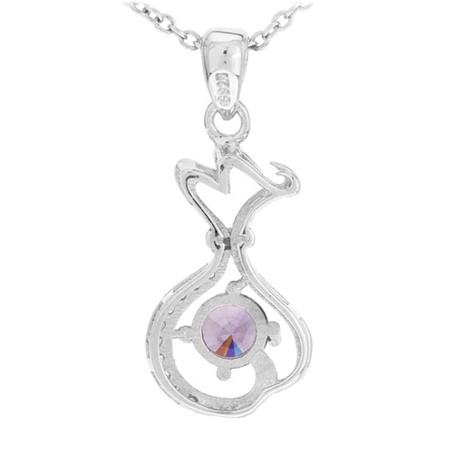 pendentif femme argent zirconium 8300622 pic3