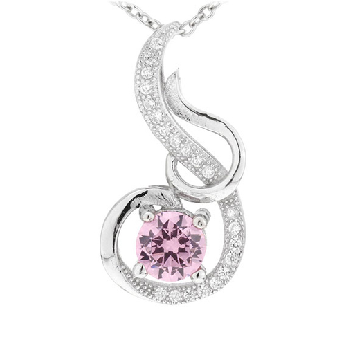 pendentif femme argent zirconium 8300635